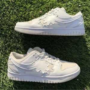 Glo Gang Funky Feets White Reflection Shoes custom insoles design Chief keef